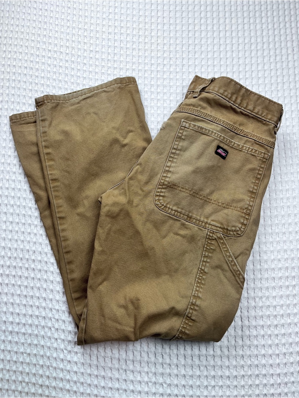 Dickies Men’s 32x30 Tan Carpenter Work Pants 100% Cotton Utility
